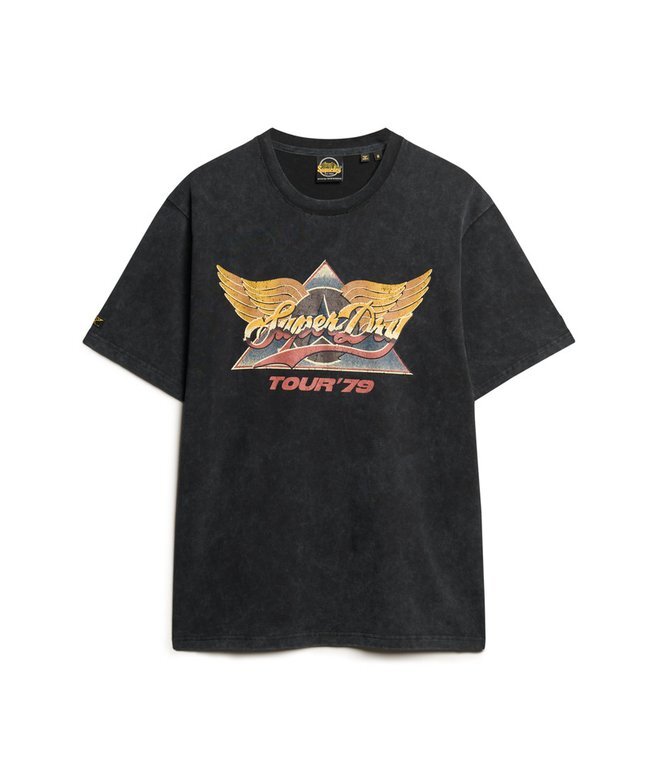 T-shirt z nadrukiem rockowym w stylu lat 70. T-shirt z nadrukiem rockowym w stylu lat 70.