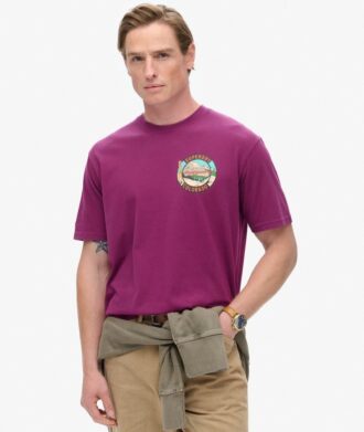 T-shirt z nadrukiem „Travel Postcard Chest” T-shirt z nadrukiem „Travel Postcard Chest”