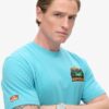 T-shirt z nadrukiem „Travel Postcard Chest”