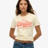 T-shirt z neonowym logo w stylu Vintage T-shirt z neonowym logo w stylu Vintage