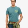 T-shirt z neonowym logo w stylu Vintage T-shirt z neonowym logo w stylu Vintage
