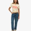 T-shirt z neonowym logo w stylu Vintage T-shirt z neonowym logo w stylu Vintage