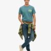 T-shirt z neonowym logo w stylu Vintage T-shirt z neonowym logo w stylu Vintage