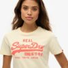 T-shirt z neonowym logo w stylu Vintage T-shirt z neonowym logo w stylu Vintage