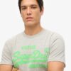 T-shirt z neonowym logo w stylu Vintage T-shirt z neonowym logo w stylu Vintage