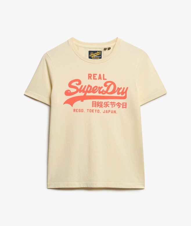 T-shirt z neonowym logo w stylu Vintage T-shirt z neonowym logo w stylu Vintage