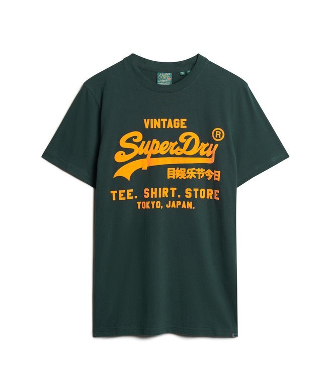 T-shirt z neonowym logo w stylu Vintage T-shirt z neonowym logo w stylu Vintage