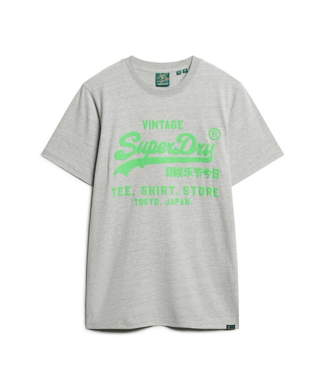 T-shirt z neonowym logo w stylu Vintage T-shirt z neonowym logo w stylu Vintage