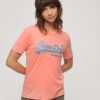 T-shirt z ozdobnym logo w stylu Vintage T-shirt z ozdobnym logo w stylu Vintage