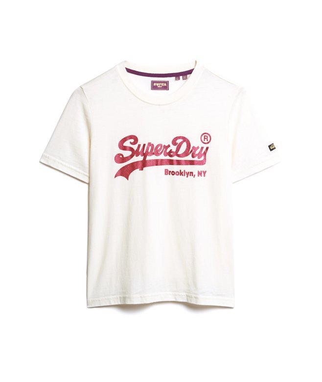 T-shirt z ozdobnym logo w stylu Vintage T-shirt z ozdobnym logo w stylu Vintage