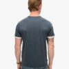 T-shirt z paskami w stylu retro z charakterystycznym logo