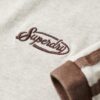 T-shirt z paskami w stylu retro z charakterystycznym logo