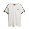 T-shirt z paskami w stylu retro z charakterystycznym logo