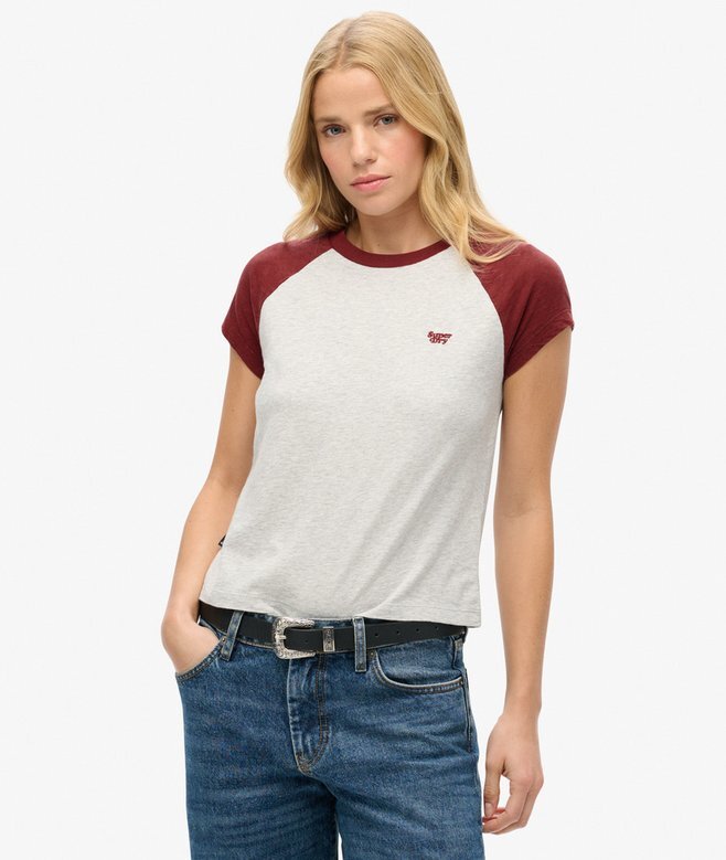 T-shirt z raglanowymi rękawami z Organic Cotton z logo Essential T-shirt z raglanowymi rękawami z Organic Cotton z logo Essential