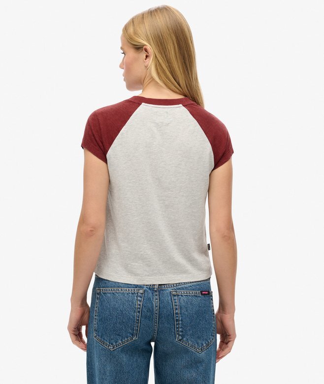 T-shirt z raglanowymi rękawami z Organic Cotton z logo Essential T-shirt z raglanowymi rękawami z Organic Cotton z logo Essential