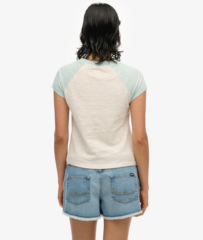 T-shirt z raglanowymi rękawami z Organic Cotton z logo Essential T-shirt z raglanowymi rękawami z Organic Cotton z logo Essential