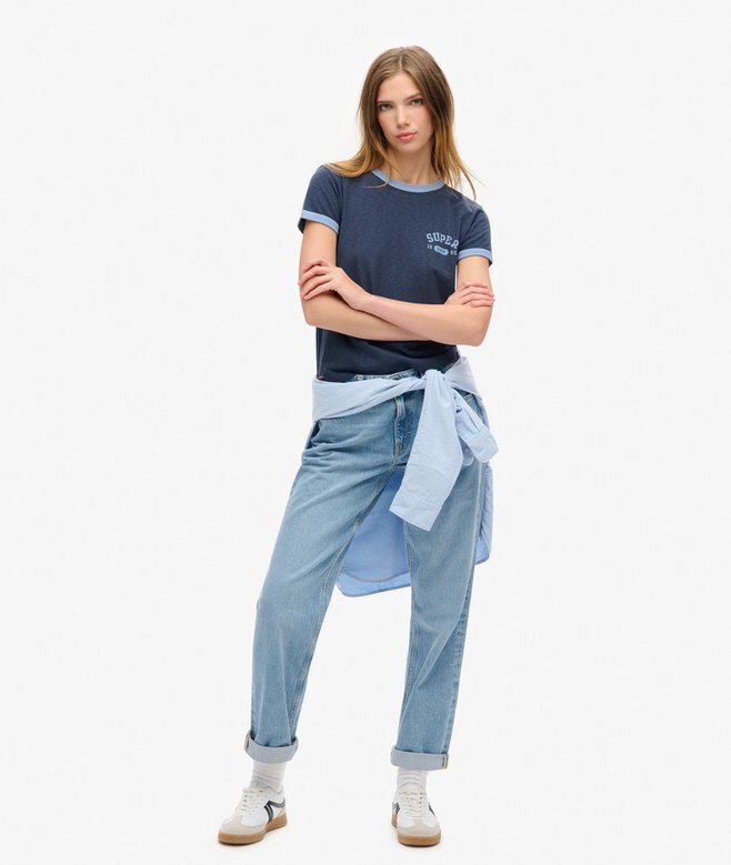 T-shirt z rękawami typu ringer Athletic Essentials T-shirt z rękawami typu ringer Athletic Essentials