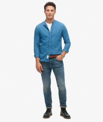 The Merchant Store – koszula Henley Indigo The Merchant Store – koszula Henley Indigo