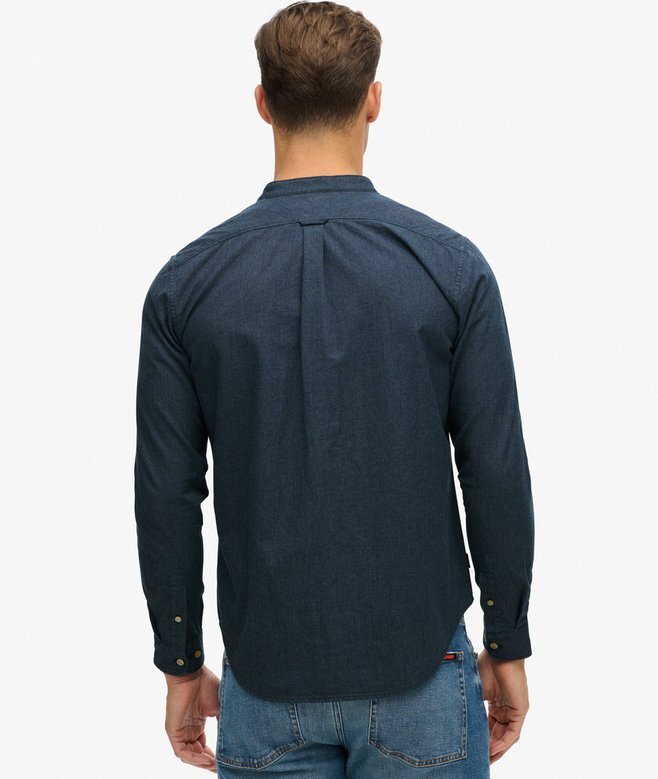 The Merchant Store – koszula Henley w kolorze indygo The Merchant Store – koszula Henley w kolorze indygo