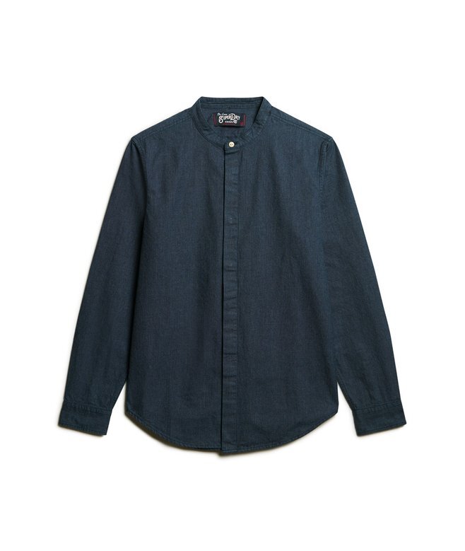 The Merchant Store – koszula Henley w kolorze indygo The Merchant Store – koszula Henley w kolorze indygo