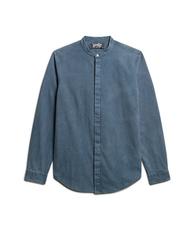 The Merchant Store – koszula Henley w kolorze indygo The Merchant Store – koszula Henley w kolorze indygo