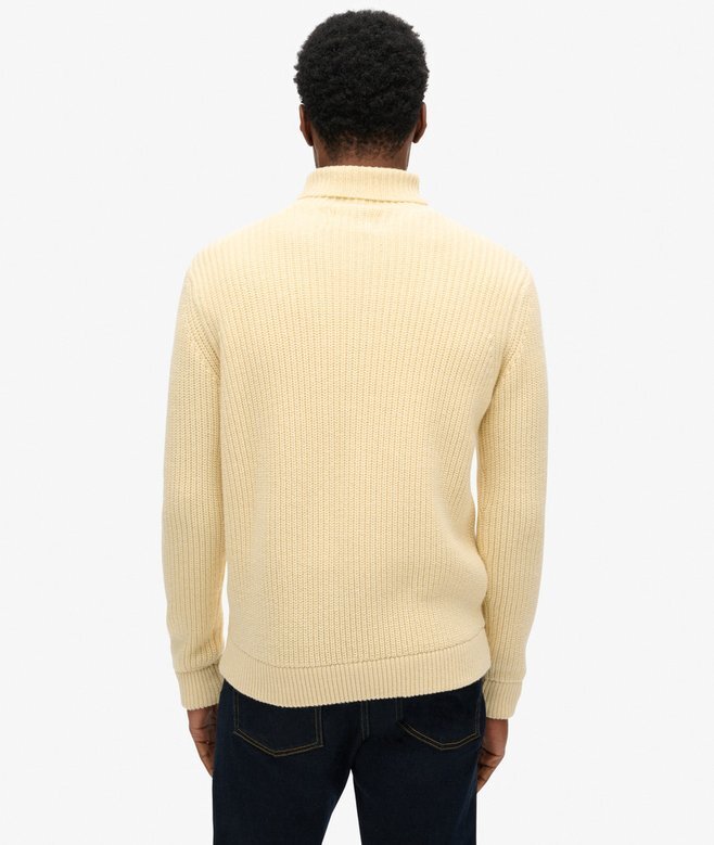 The Merchant Store – sweter z golfem i splotem typu cable The Merchant Store – sweter z golfem i splotem typu cable