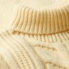 The Merchant Store – sweter z golfem i splotem typu cable The Merchant Store – sweter z golfem i splotem typu cable