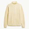 The Merchant Store – sweter z golfem i splotem typu cable The Merchant Store – sweter z golfem i splotem typu cable