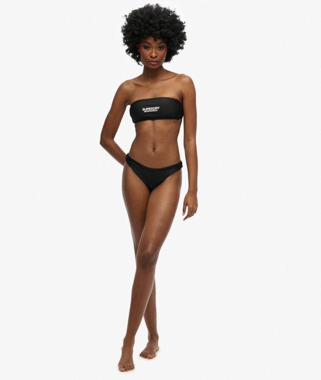 Top bikini bandeau z logo Top bikini bandeau z logo