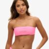 Top bikini bandeau z logo Top bikini bandeau z logo