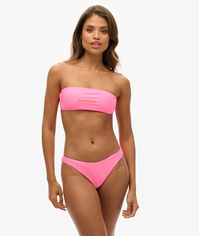 Top bikini bandeau z logo Top bikini bandeau z logo