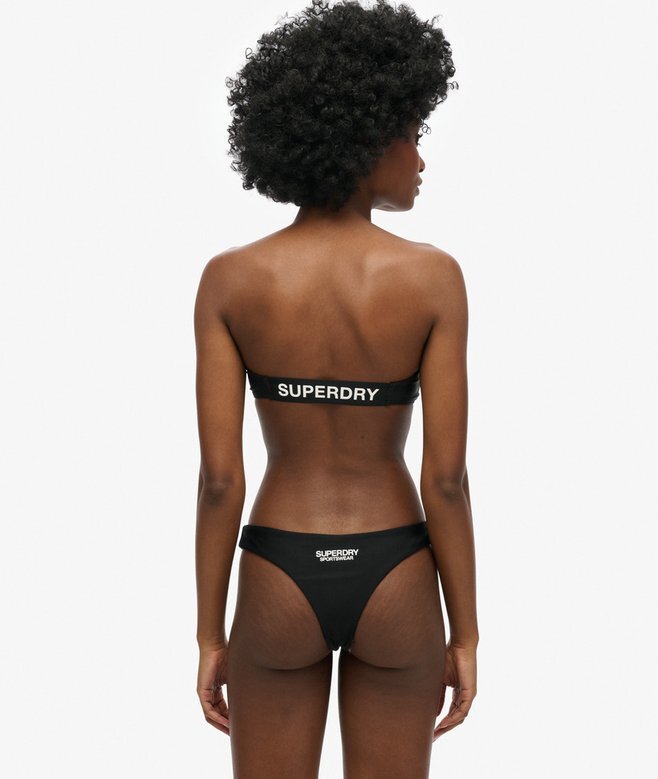 Top bikini bandeau z logo Top bikini bandeau z logo