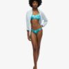 Top bikini typu braletka z nadrukiem