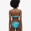 Top bikini typu braletka z nadrukiem
