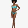 Top bikini typu braletka z nadrukiem