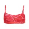 Top bikini typu braletka z nadrukiem Top bikini typu braletka z nadrukiem