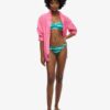 Top bikini z recyklingu w stylu tie dye