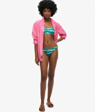 Top bikini z recyklingu w stylu tie dye
