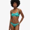Top bikini z recyklingu w stylu tie dye
