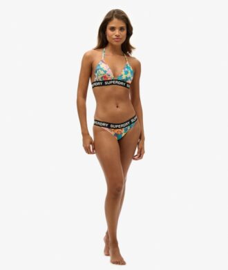 Top bikini z trójkątnym logo Top bikini z trójkątnym logo