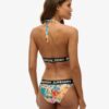 Top bikini z trójkątnym logo