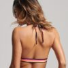 Top bikini z trójkątnym logo w stylu Vintage, wykonany z materiałów pochodzących z recyklingu