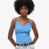 Top na ramiączkach z Organic Cotton z wykończeniem z koronki Vintage Top na ramiączkach z Organic Cotton z wykończeniem z koronki Vintage