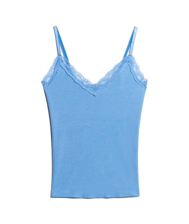 Top na ramiączkach z Organic Cotton z wykończeniem z koronki Vintage Top na ramiączkach z Organic Cotton z wykończeniem z koronki Vintage