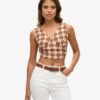 Top w stylu Vintage z wiązaniem na szyi Top w stylu Vintage z wiązaniem na szyi