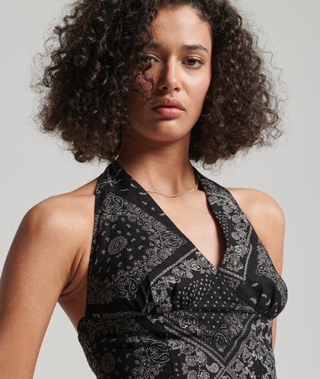Top w stylu Vintage z wiązaniem na szyi Top w stylu Vintage z wiązaniem na szyi