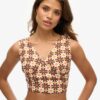 Top w stylu Vintage z wiązaniem na szyi Top w stylu Vintage z wiązaniem na szyi