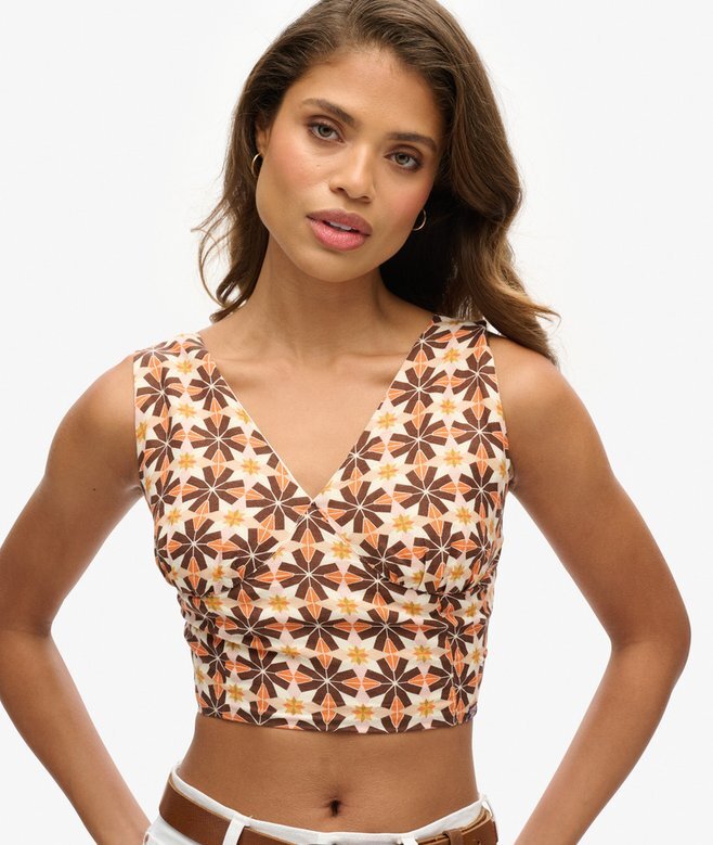 Top w stylu Vintage z wiązaniem na szyi Top w stylu Vintage z wiązaniem na szyi