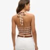 Top w stylu Vintage z wiązaniem na szyi Top w stylu Vintage z wiązaniem na szyi