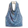 Top z cekinami i dekoltem typu cowl neck Top z cekinami i dekoltem typu cowl neck